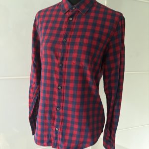 1975 Original Denim Flanellhemd Karo