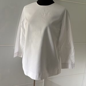 COS Bluse Weiß Strukturiert