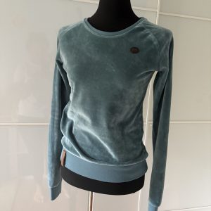Naketano Samt-Sweatshirt Taubenblau