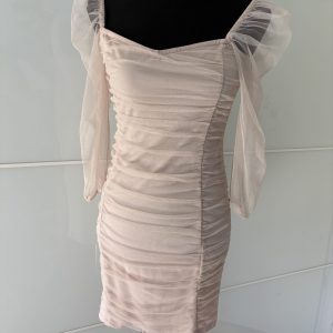 Sinsay Mesh-Kleid in Rosa