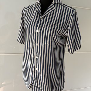 Baguta Hemdbluse Marine-Weiss Gestreift