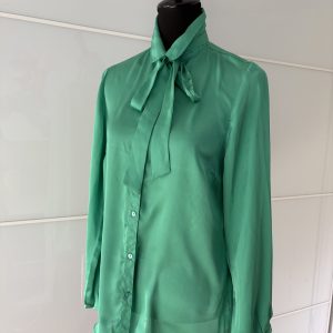 Gina Benotti Bluse Grün mit Schleife