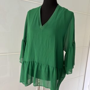 Zara Rüschentop Grün