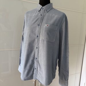 Tommy Jeans Hemd Hellblau mit Brusttasche