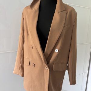Pull&Bear Blazer Camel Zweireiher
