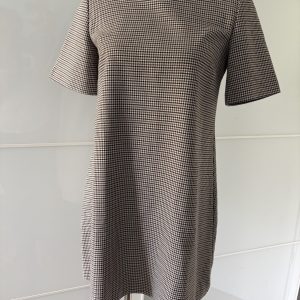 Zara Woman Hahnentritt-Kleid