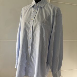 Charles Tyrwhitt Businesshemd Hellblau Nadelstreifen