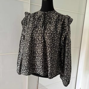 H&M Bluse Schwarz Blumenprint