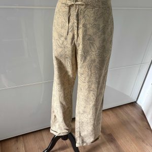 MAC Cargohose Beige Blumenprint