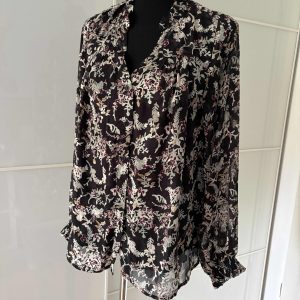 Ginger Accent Bluse Schwarz Blumenprint