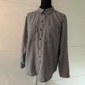 H&M Divided Hemd Schwarz-Weiss Kariert
