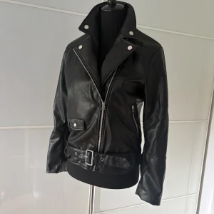 H&M Bikerjacke Schwarz Kunstleder
