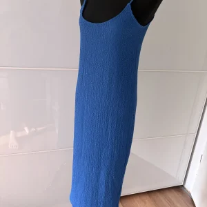 H&M Strukturiertes Maxikleid Blau