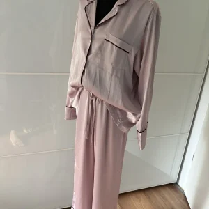 H&M Satin-Pyjama Set Rosa Zweiteiler
