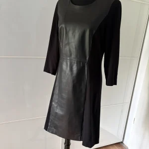 Joseph Janard Kleid Schwarz Lederoptik