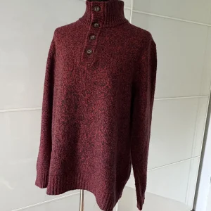 Esprit bordeauxrot melierter Troyer-Pullover