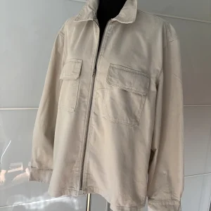 H&M Overshirt-Jacke beige mit Reißverschluss