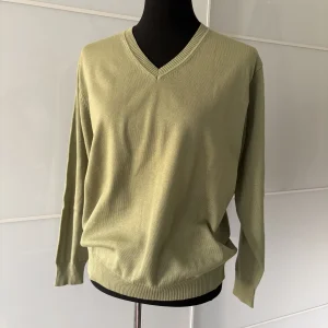 Marco Pecci Pullover mit V-Ausschnitt in Grün